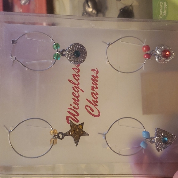 Set of ring wine glass charm - Picture 3 of 7